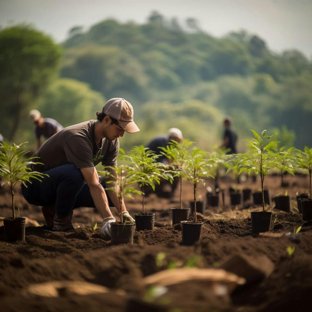 Planting Trees in Indonesia