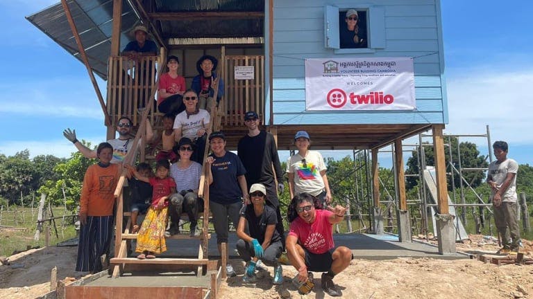 Twilio team in Cambodia