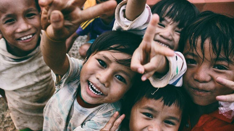 Volunteer photo of happy kids